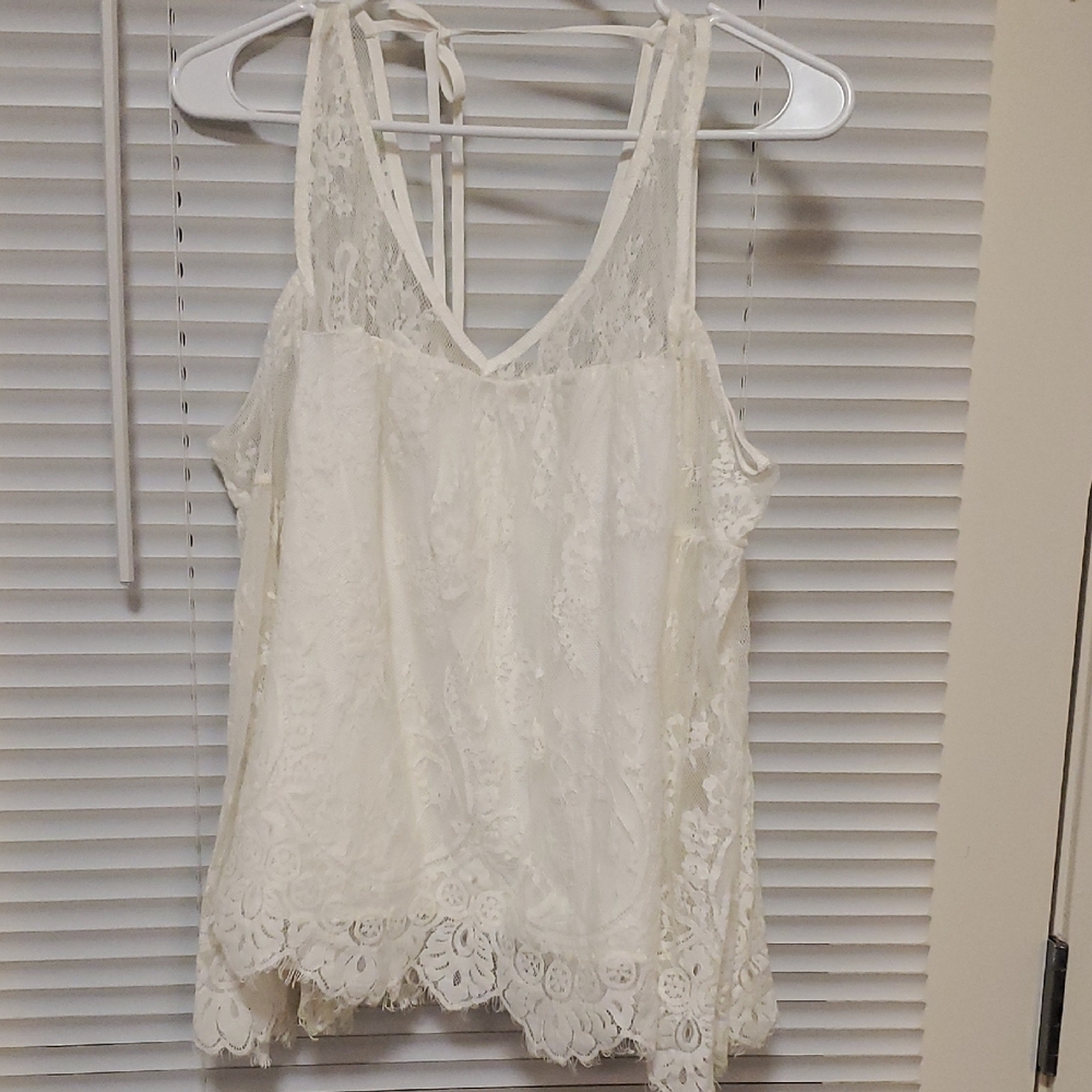 Abercrombie & Fitch Cream Lace Blouse